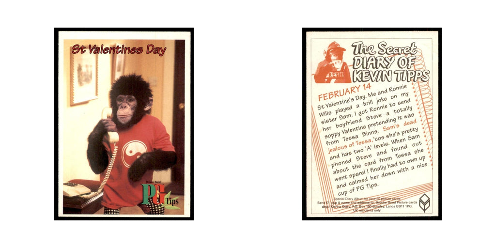 1995 PG Tips The Secret Diary of Kevin Tipps February 14 #nan