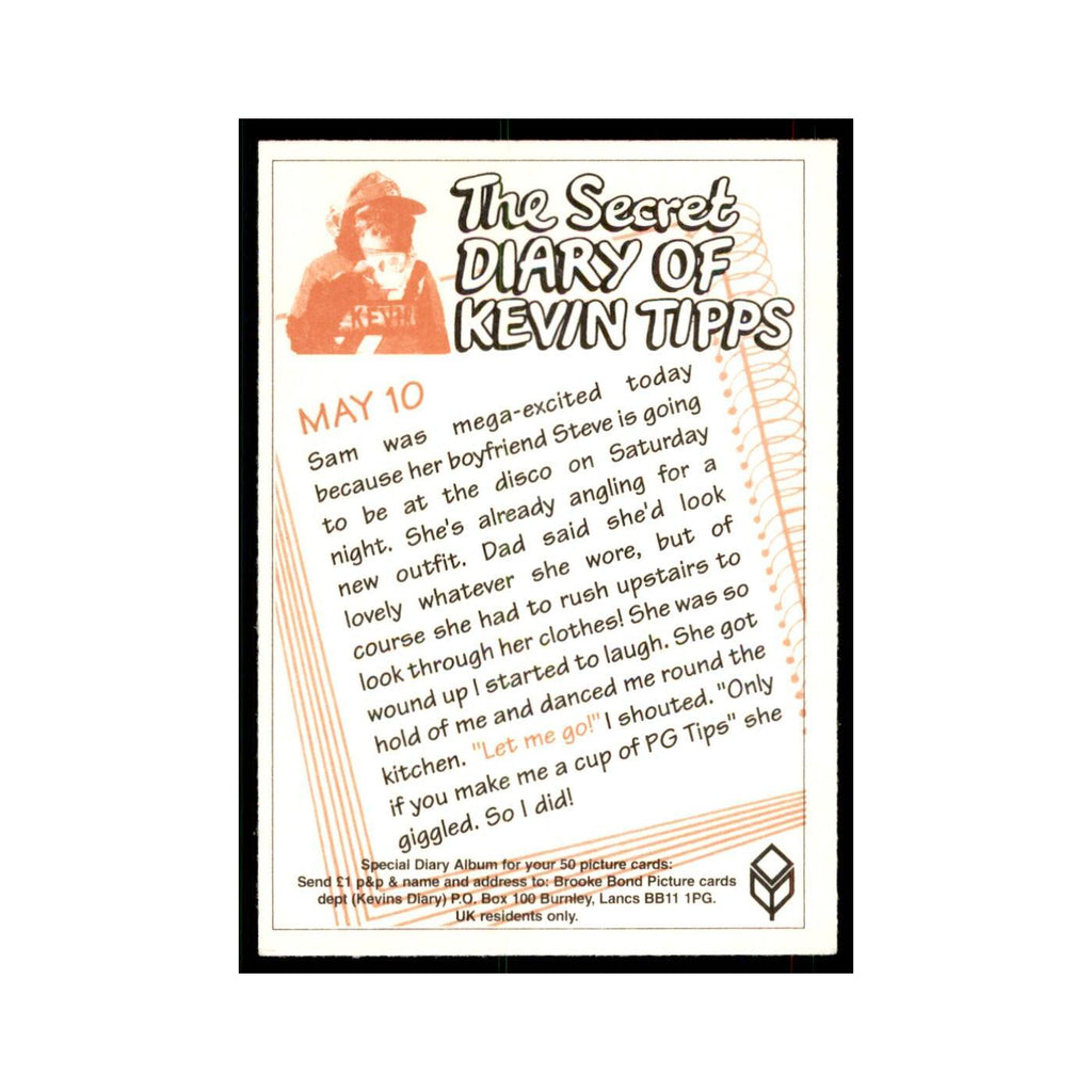 1995 PG Tips The Secret Diary of Kevin Tipps May 10 #nan