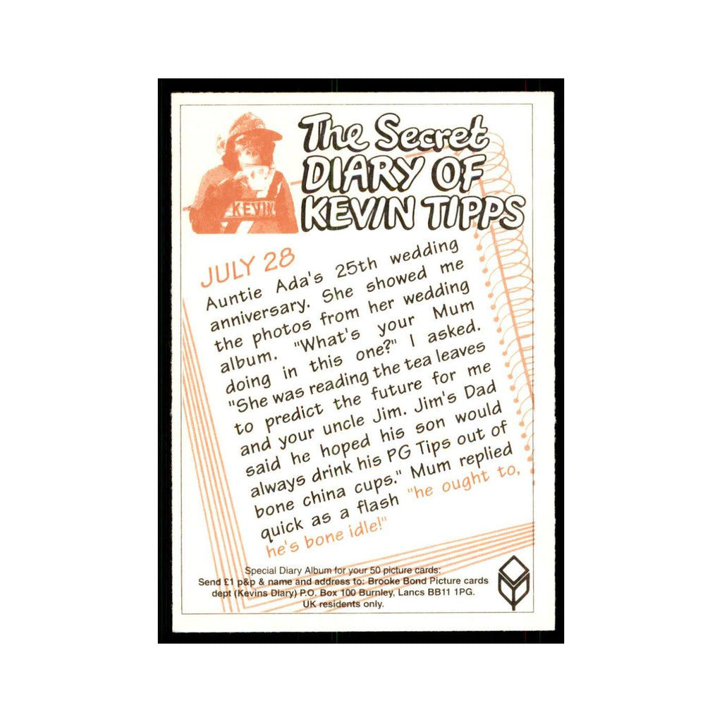 1995 PG Tips The Secret Diary of Kevin Tipps July 28 #nan