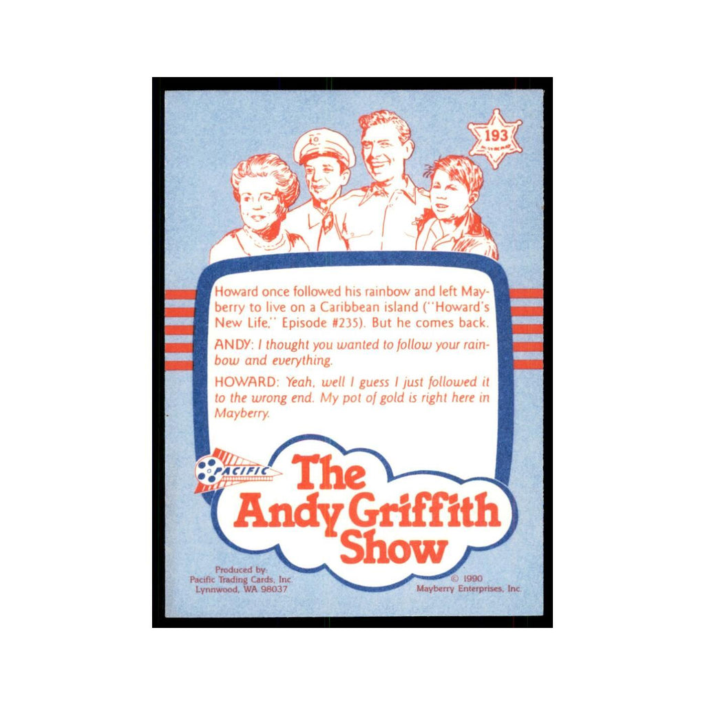 1990 Andy Griffith Show Trading Card Classic Clerk #193