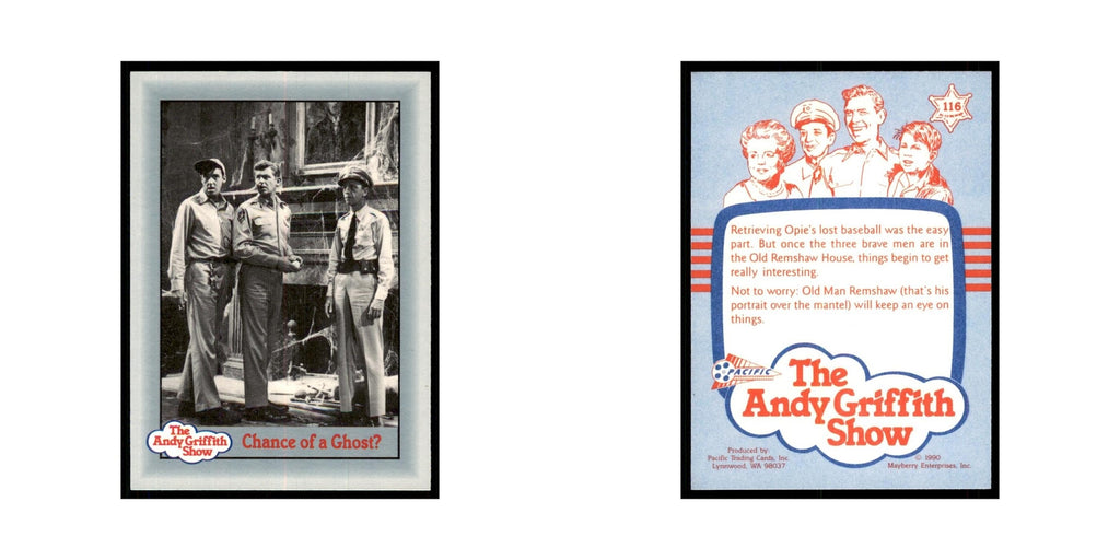 1990 Andy Griffith Show Trading Card Chance of a Ghost #116