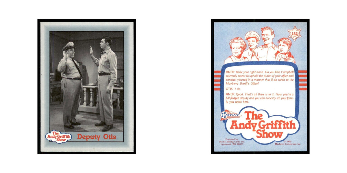 1990 Andy Griffith Show Trading Card Deputy Otis #182