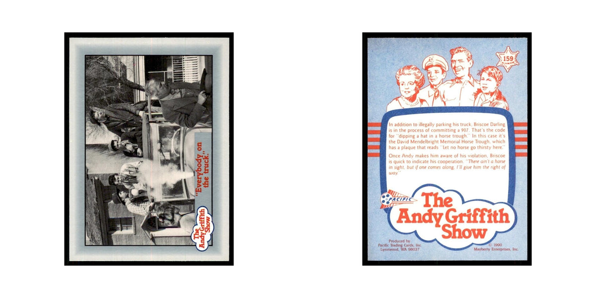 1990 Andy Griffith Show Trading Card Everybody on the Truck #159