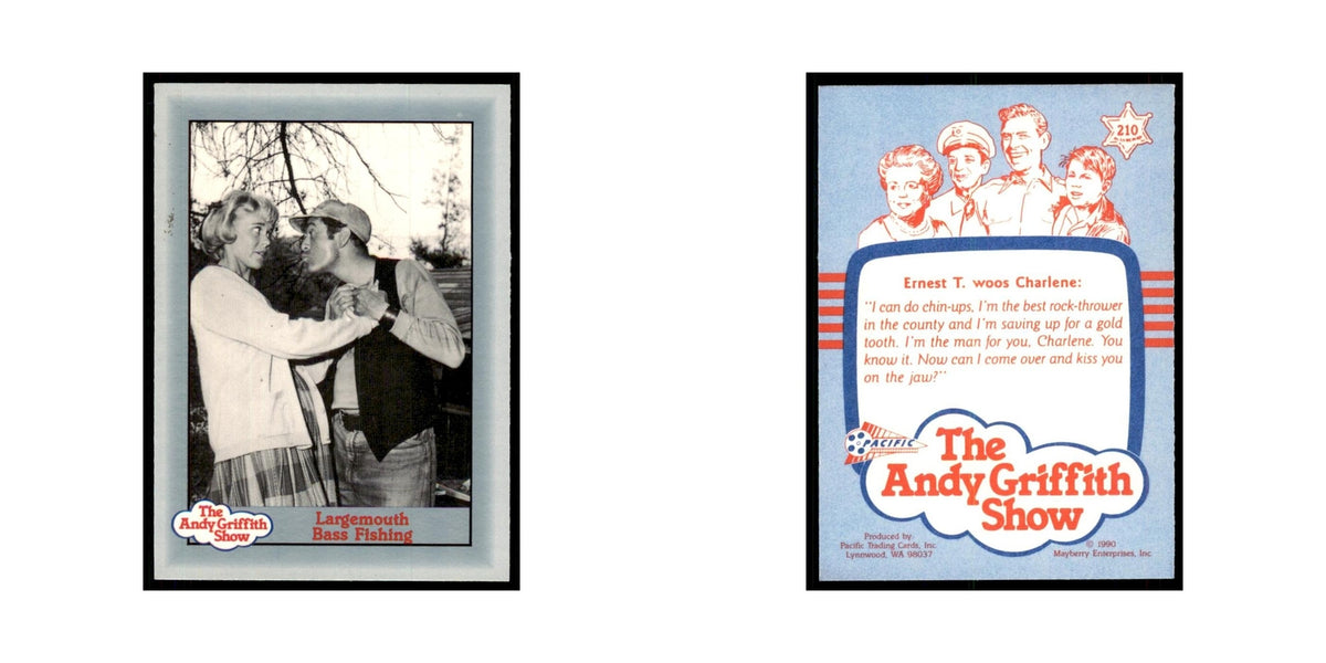 1990 Andy Griffith Show Trading Card Largemouth Bass Fishing #210
