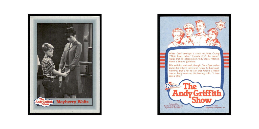 1990 Andy Griffith Show Trading Card Mayberry Waltz #114