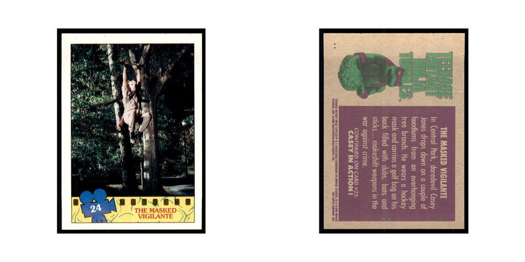 1990 Topps Teenage Mutant Ninja Turtles The Masked Vigilante #24.0