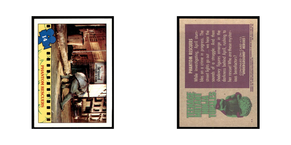 1990 Topps Teenage Mutant Ninja Turtles Phantom Rescuers #14.0