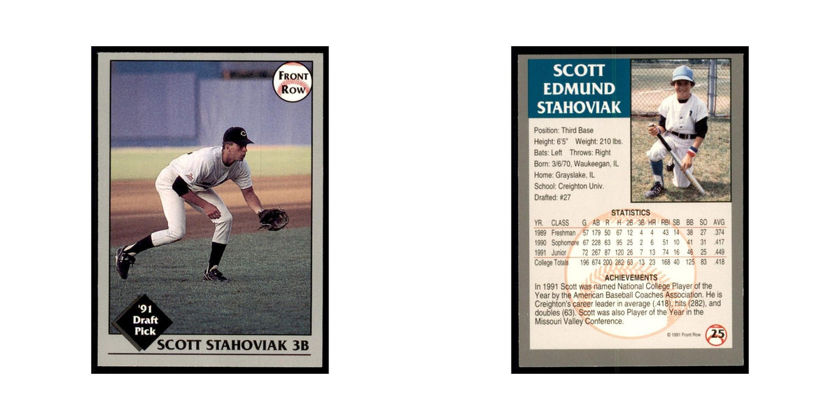 1991 Front Row Scott Stahoviak Baseball Cards #25