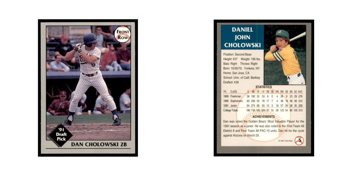 1991 Front Row Dan Cholowsky Baseball Cards #5