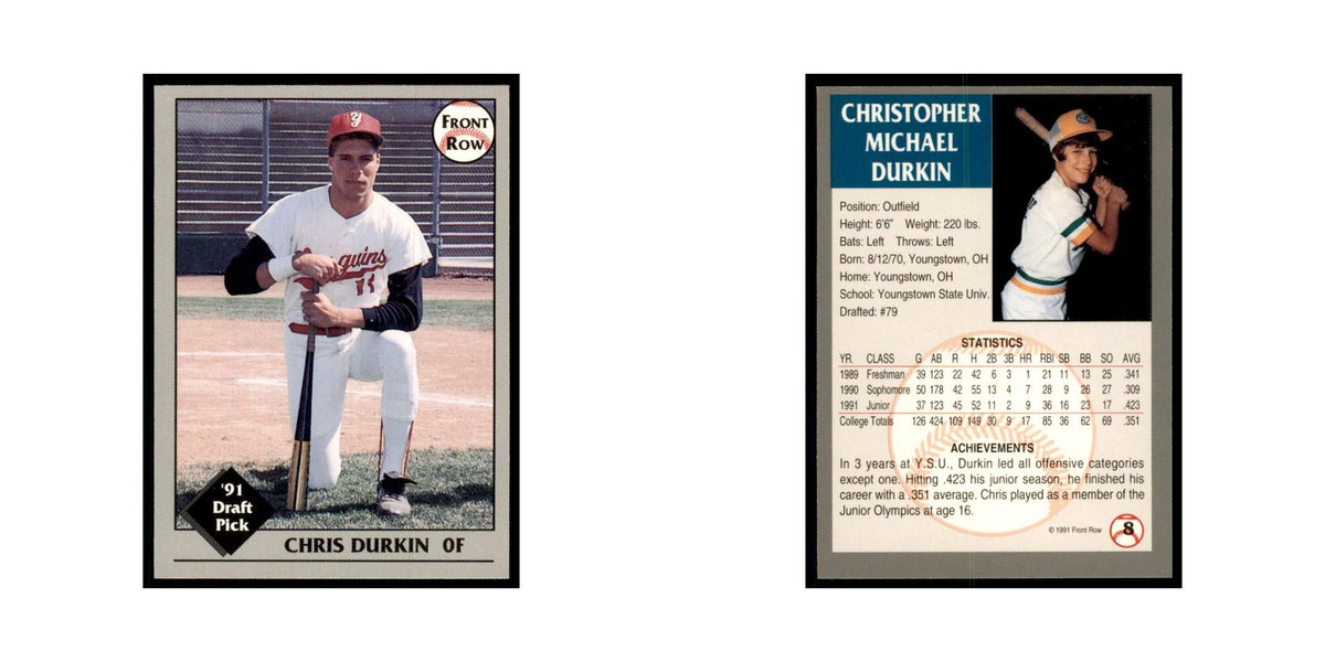 1991 Front Row Chris Durkin Baseball Cards #8