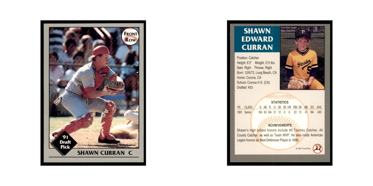 1991 Front Row Shawn Curran Baseball Cards #27