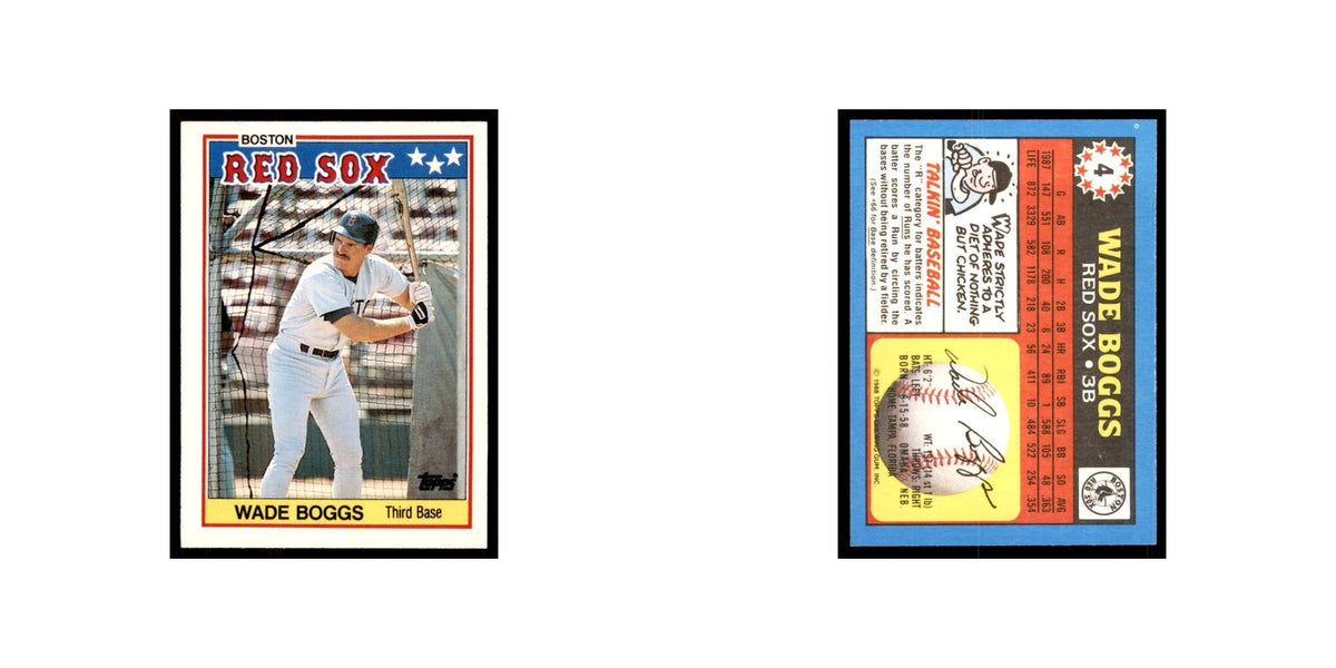 1988 Topps American Wade Boggs Baseball Cards #4