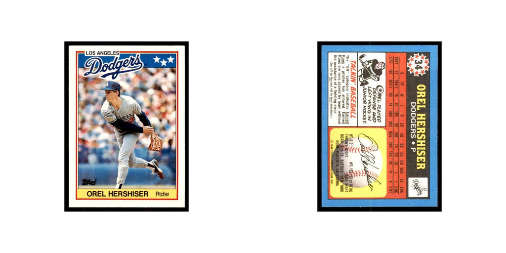 1988 Topps American Orel Hershiser Baseball Cards #34