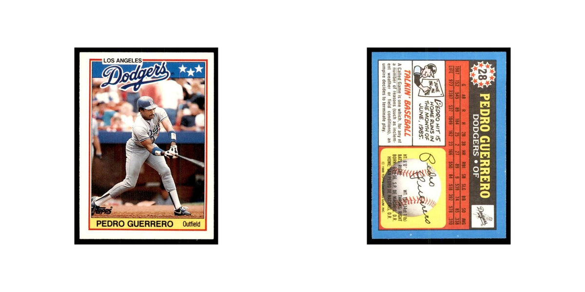 1988 Topps American Pedro Guerrero Baseball Cards #28.0