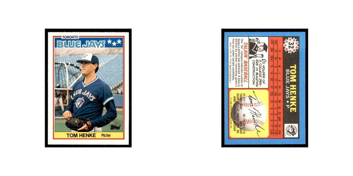 1988 Topps American Tom Henke Baseball Cards #32.0