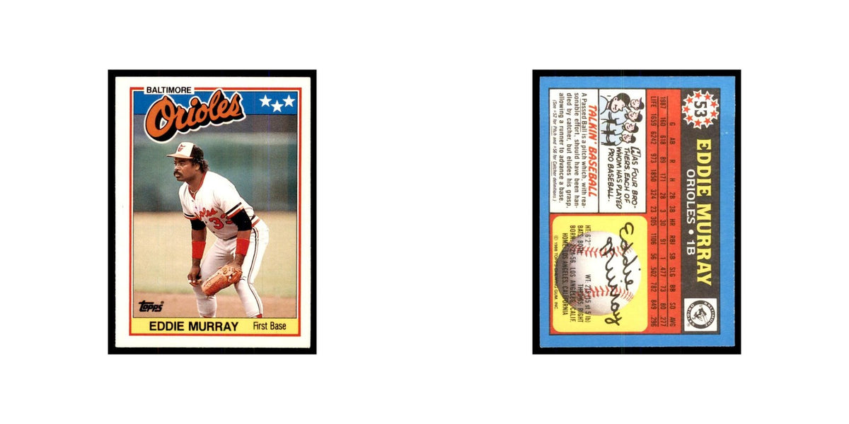 1988 Topps American Eddie Murray Baseball Cards #53.0