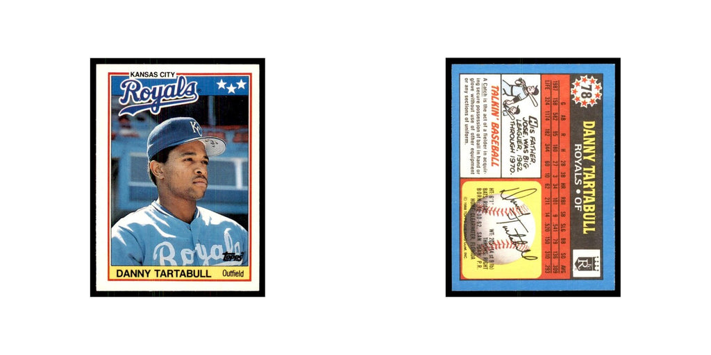 1988 Topps American Danny Tartabull Baseball Cards #78.0