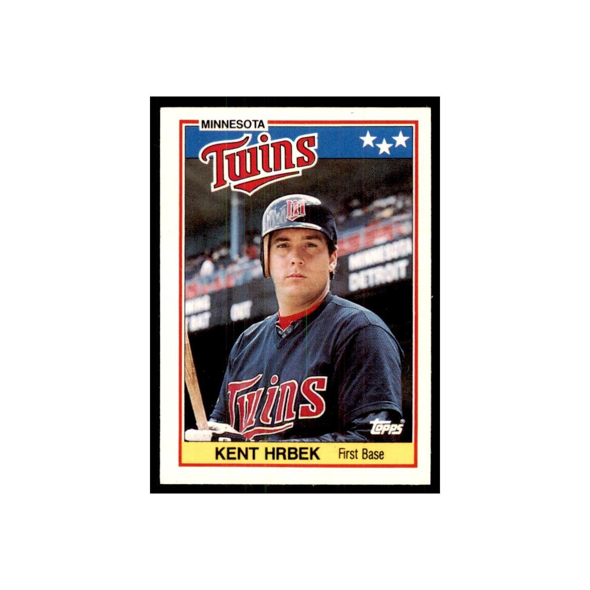 1988 Topps American Kent Hrbek Baseball Cards #37.0