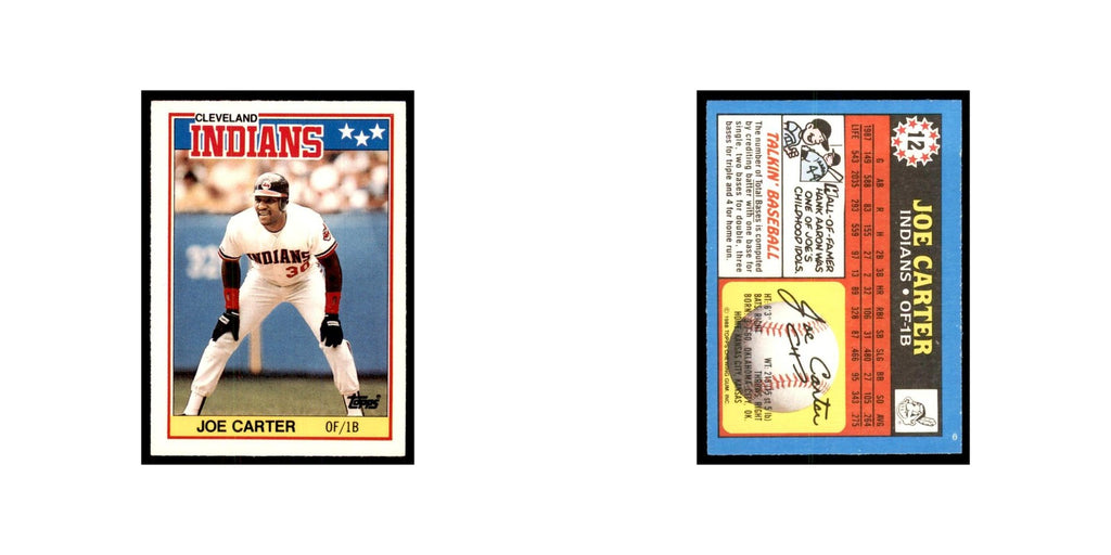 1988 Topps American Joe Carter Baseball Cards #12.0