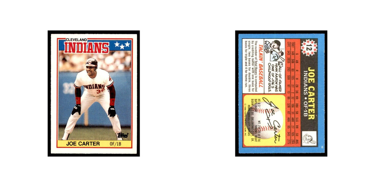 1988 Topps American Joe Carter Baseball Cards #12.0