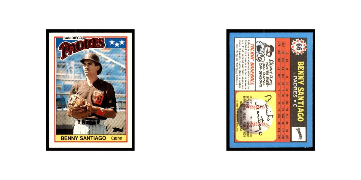 1988 Topps American Benny Santiago Baseball Cards #66.0