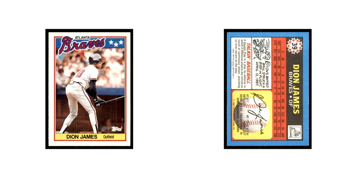 1988 Topps American Dion James Baseball Cards #39.0