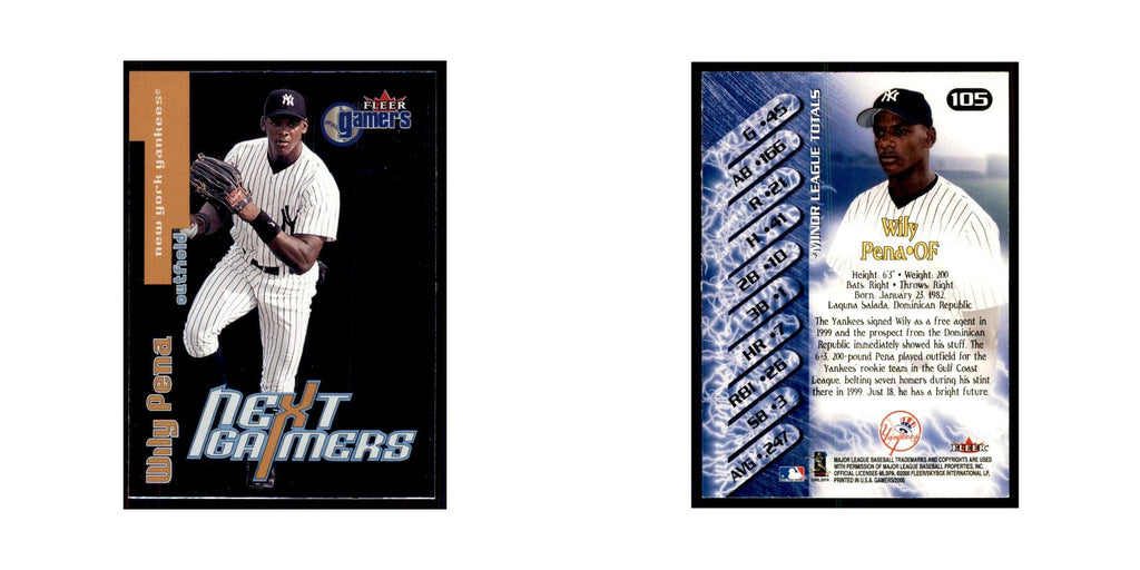 2000 Fleer Gamers Wily Pena Baseball Cards #105