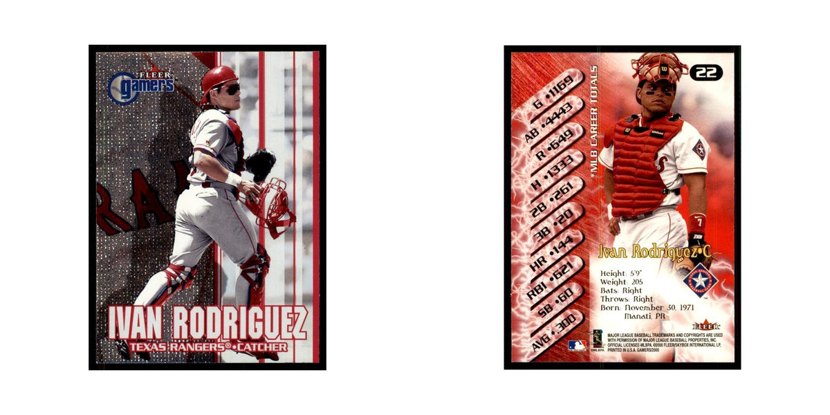 2000 Fleer Gamers Ivan Rodriguez Baseball Cards #22