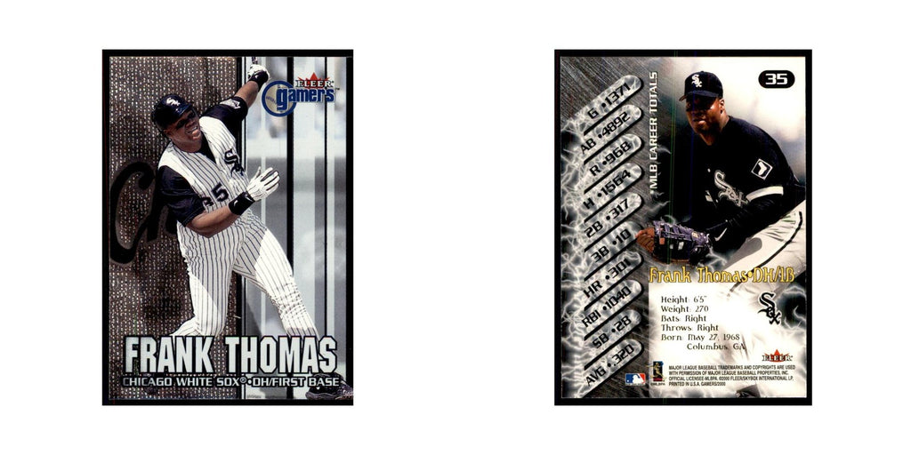2000 Fleer Gamers Frank Thomas Baseball Cards #35