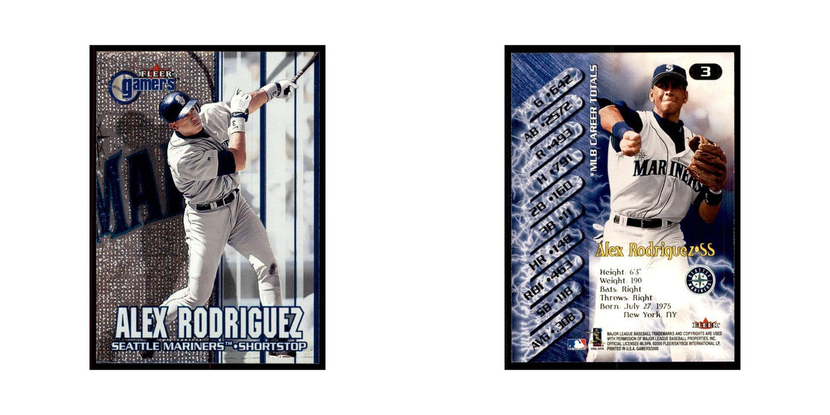 2000 Fleer Gamers Alex Rodriguez Baseball Cards #3
