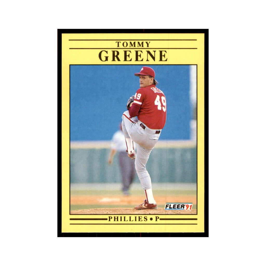 1991 Fleer Update Tommy Greene Baseball Cards #U-108