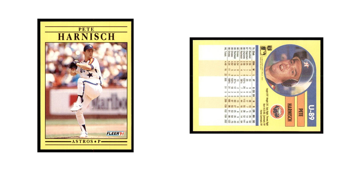1991 Fleer Update Pete Harnisch Baseball Cards #U-89
