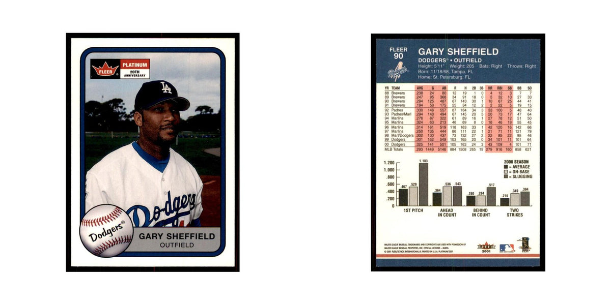 2001 Fleer Platinum Gary Sheffield Baseball Cards #90