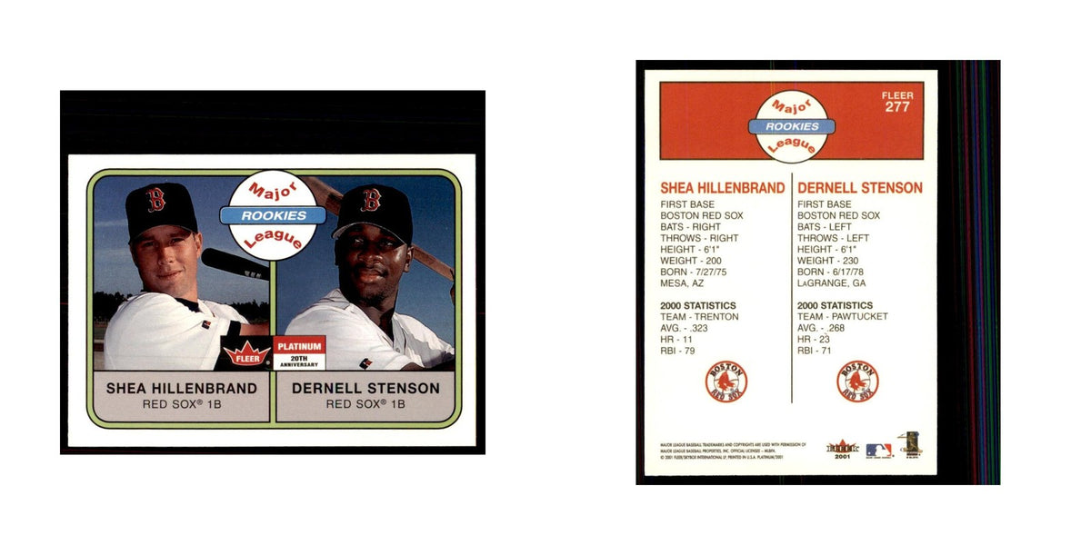 2001 Fleer Platinum Shea Hillenbrand/Dernell Stenson Baseball Cards #277