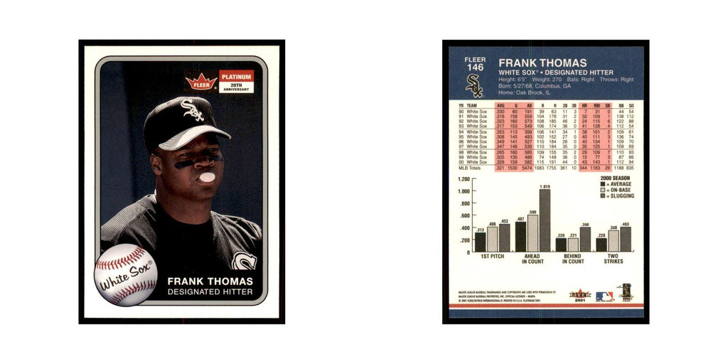 2001 Fleer Platinum Frank Thomas Baseball Cards #146