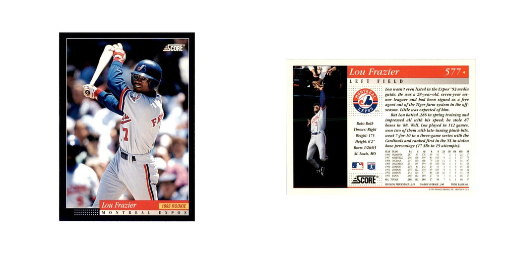 1994 Score Lou Frazier Baseball Cards #577