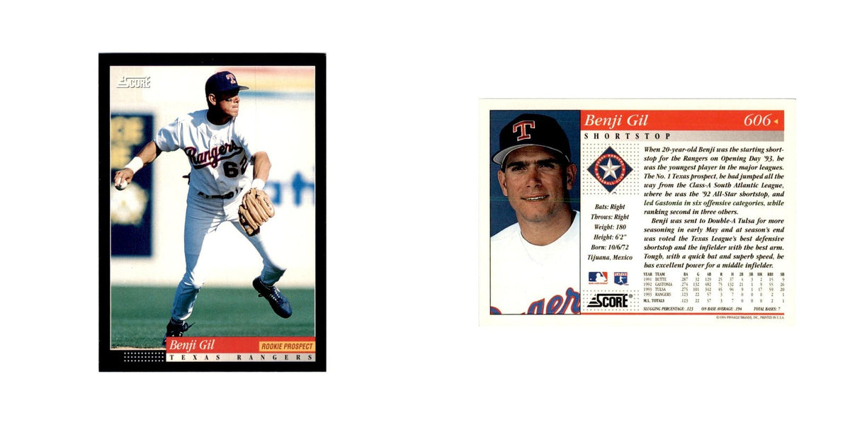 1994 Score Benji Gil Baseball Cards #606
