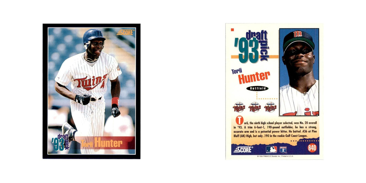 1994 Score Torii Hunter Baseball Cards #640