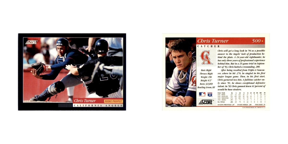 1994 Score Chris Turner Baseball Cards #500