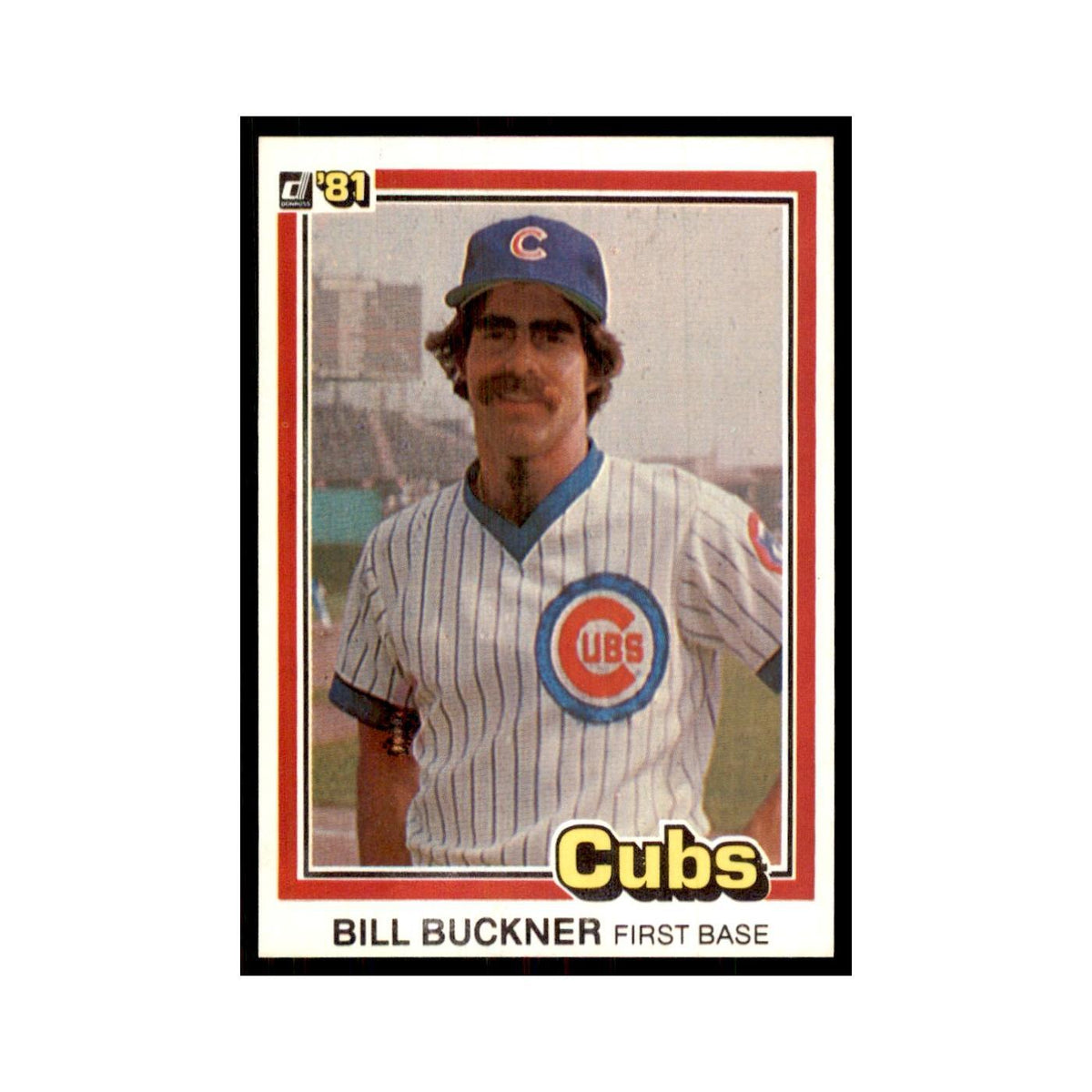 1981 Donruss Bill Buckner Baseball Cards #482.0