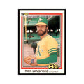 1981 Donruss Rick Langford Baseball Cards #238.0