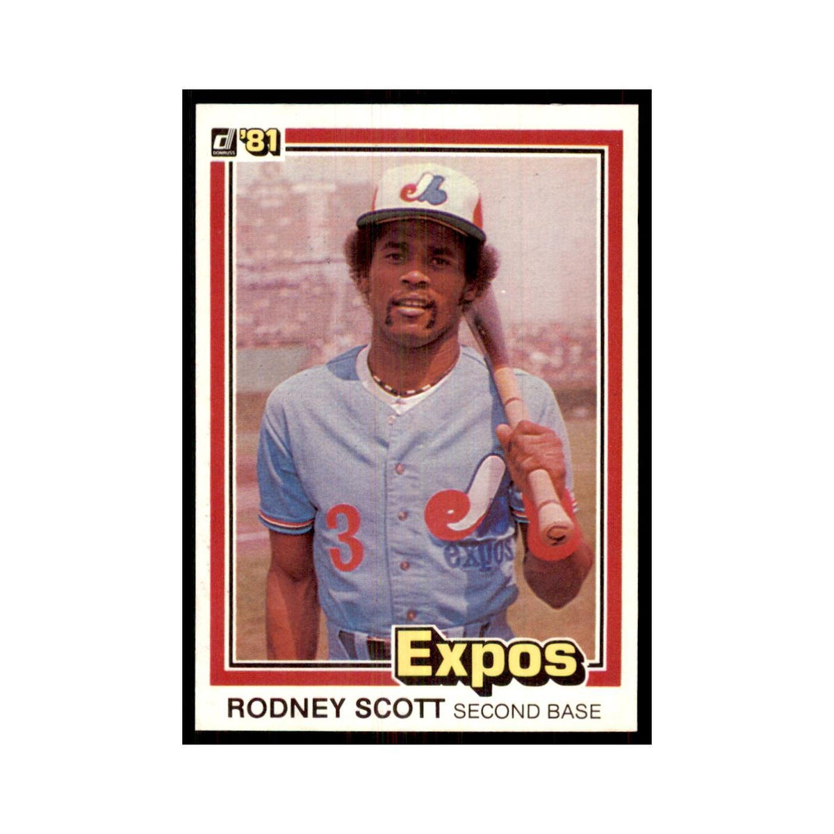 1981 Donruss Rodney Scott Baseball Cards #209.0