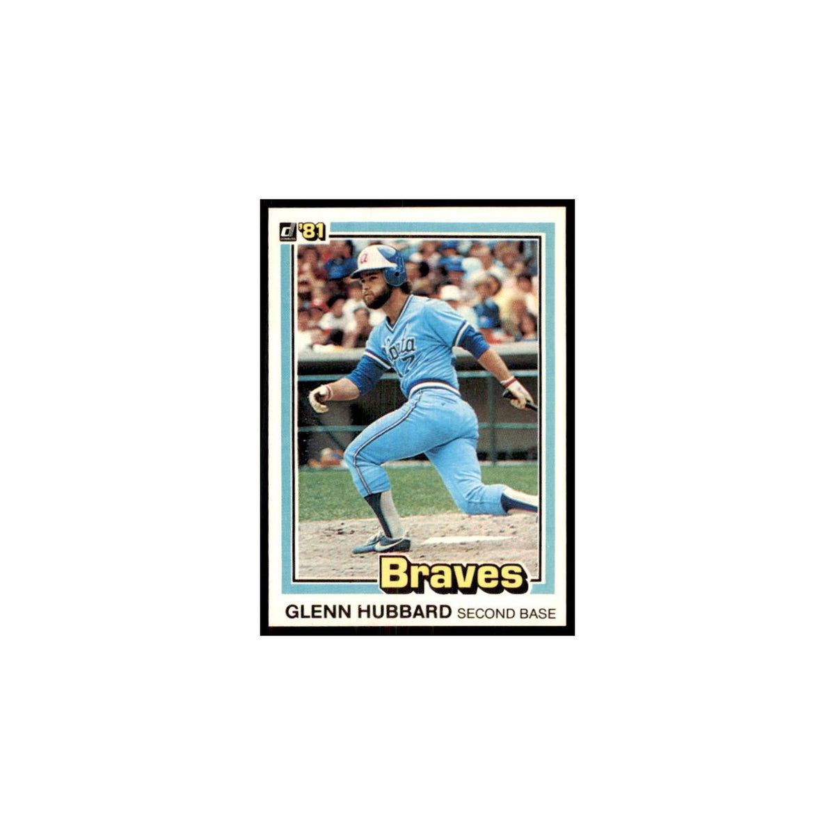 1981 Donruss Glenn Hubbard Baseball Cards #459.0