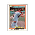 1981 Donruss Rick Manning Baseball Cards #202.0