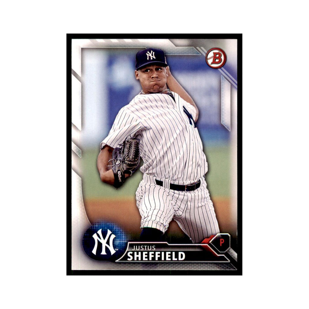 2016 Bowman Justus Sheffield Baseball Cards #BD-125