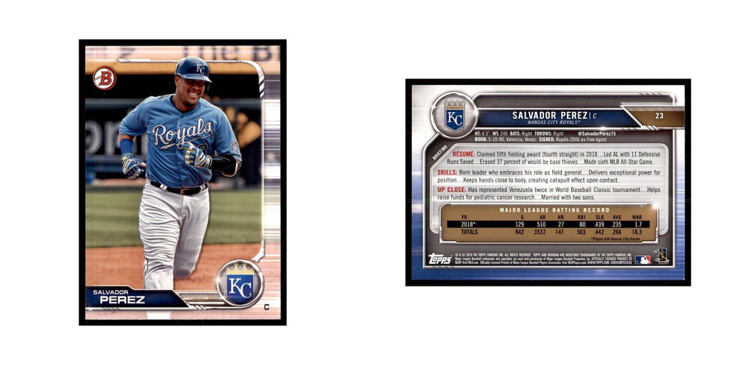 2019 Bowman Salvador Perez Baseball Cards #23