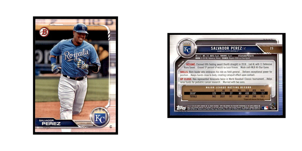 2019 Bowman Salvador Perez Baseball Cards #23