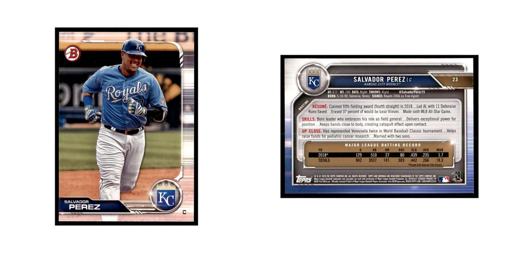 2019 Bowman Salvador Perez Baseball Cards #23