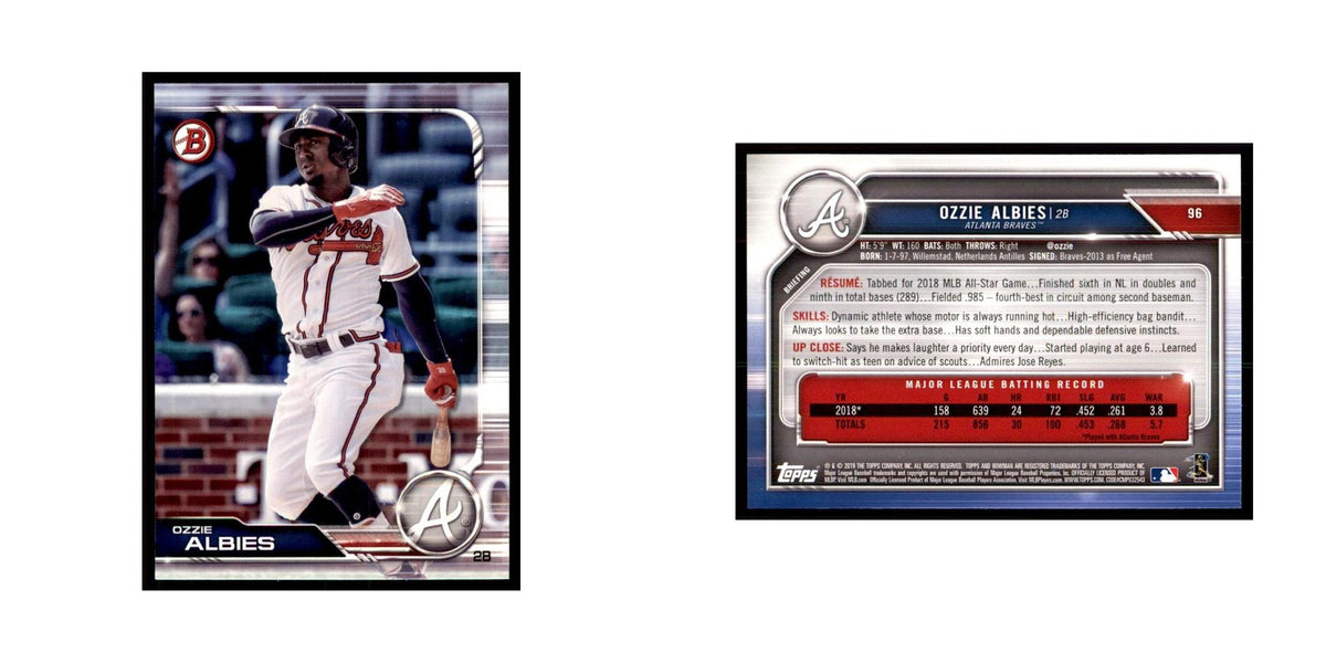 2019 Bowman Ozzie Albies Baseball Cards #96