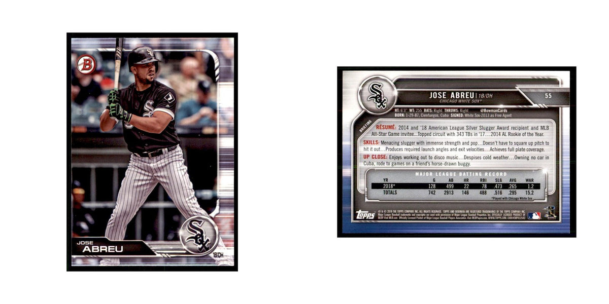 2019 Bowman. Jose Abreu Baseball Cards #55